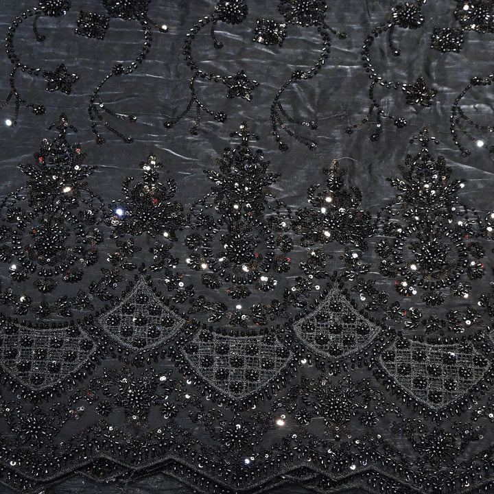 Imported Handwork Embroidery Fabric 60" | Designer Fabrics | AF6819-05