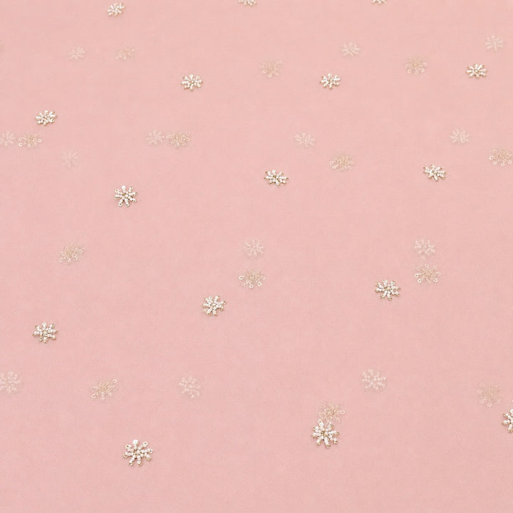 Silk Organza Moti & Sequence Embroidery Designer Fabric- PA2178-2