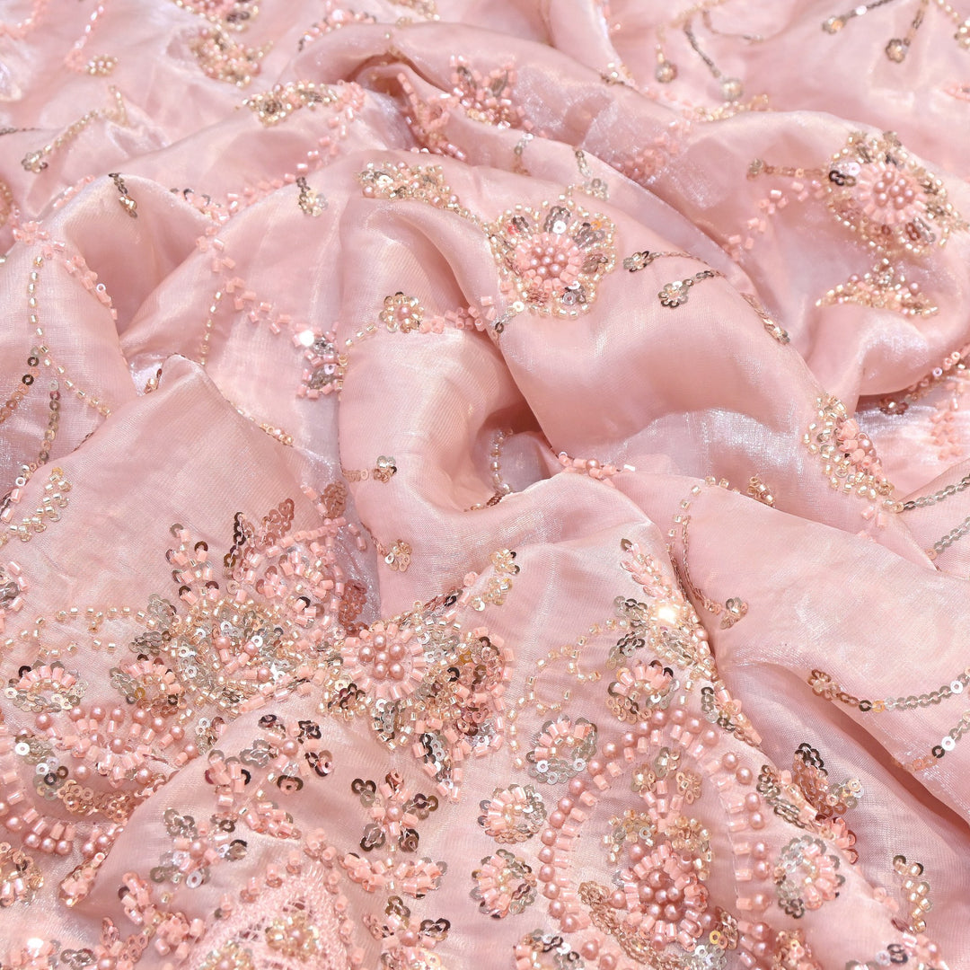 Imported Handwork Embroidery Fabric 60" | Designer Fabrics | AF6819-06