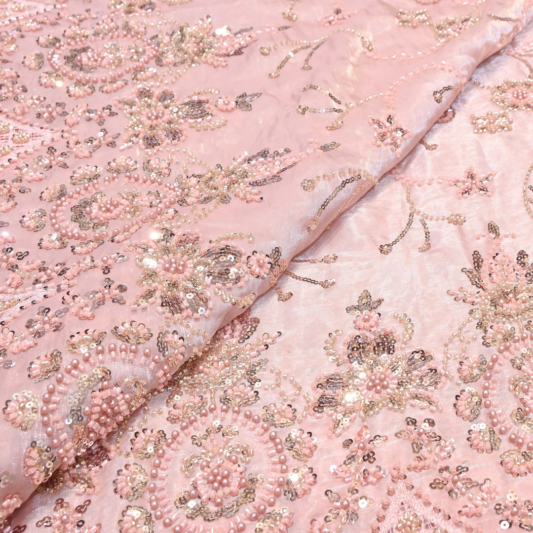 Imported Handwork Embroidery Fabric 60" | Designer Fabrics | AF6819-06