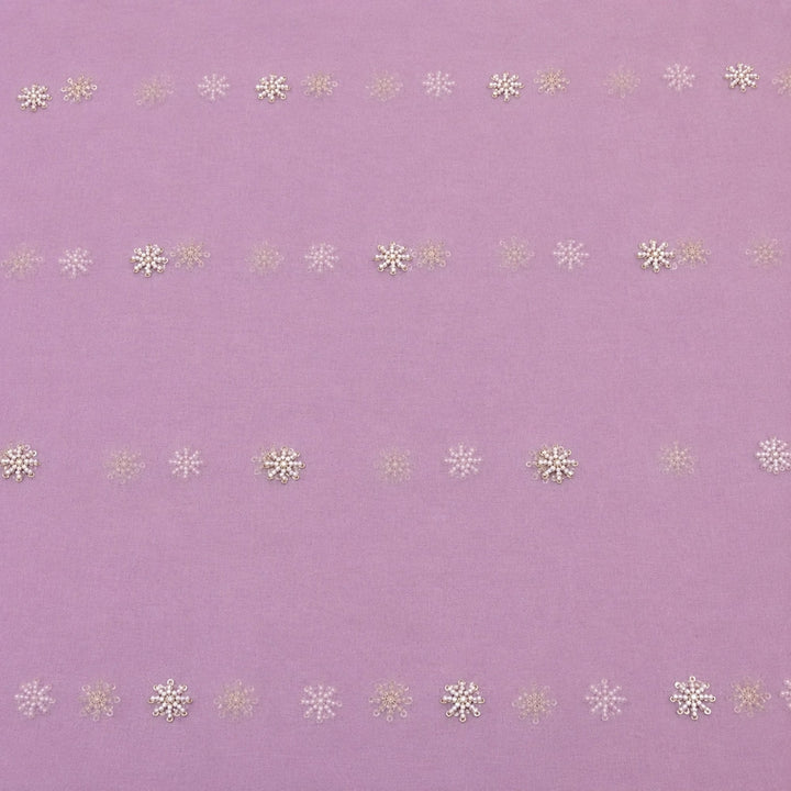 Silk Organza Moti & Sequence Embroidery Designer Fabric- PA2178-4