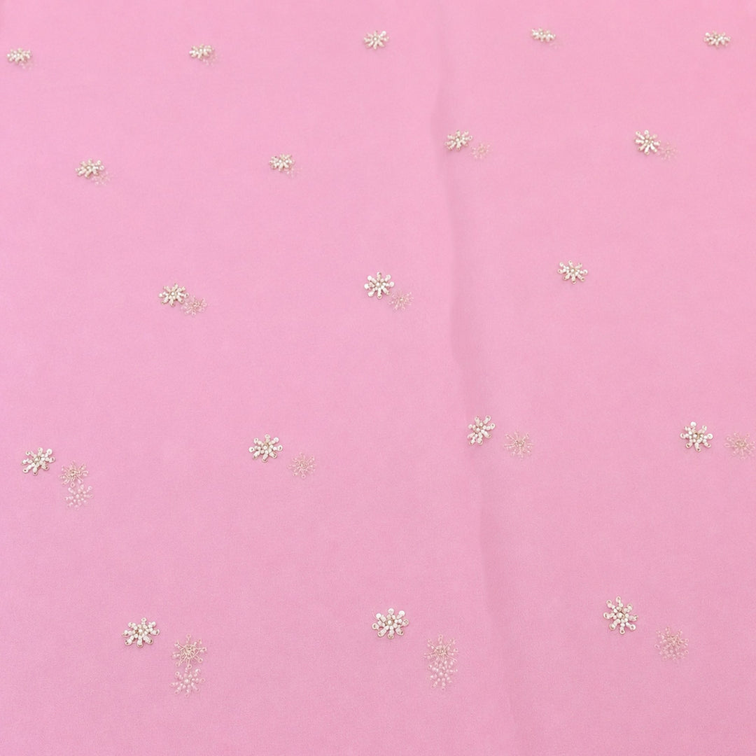 Silk Organza Moti & Sequence Embroidery Designer Fabric- PA2178-5