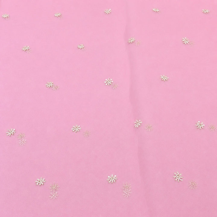 Silk Organza Moti & Sequence Embroidery Designer Fabric- PA2178-5