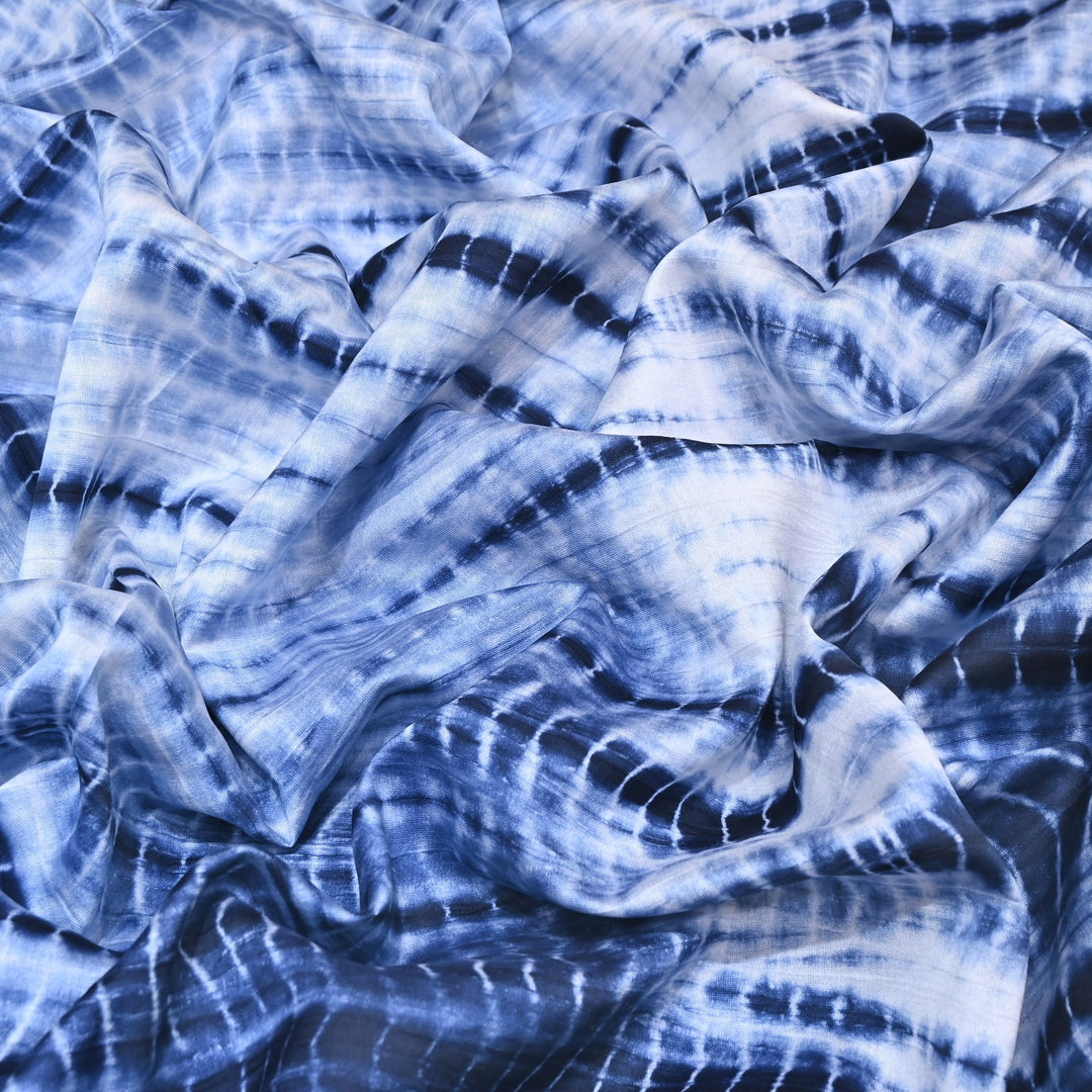 Silk Chanderi Tie & Dye Fabric 44" – Soft Lightweight Designer Fabric