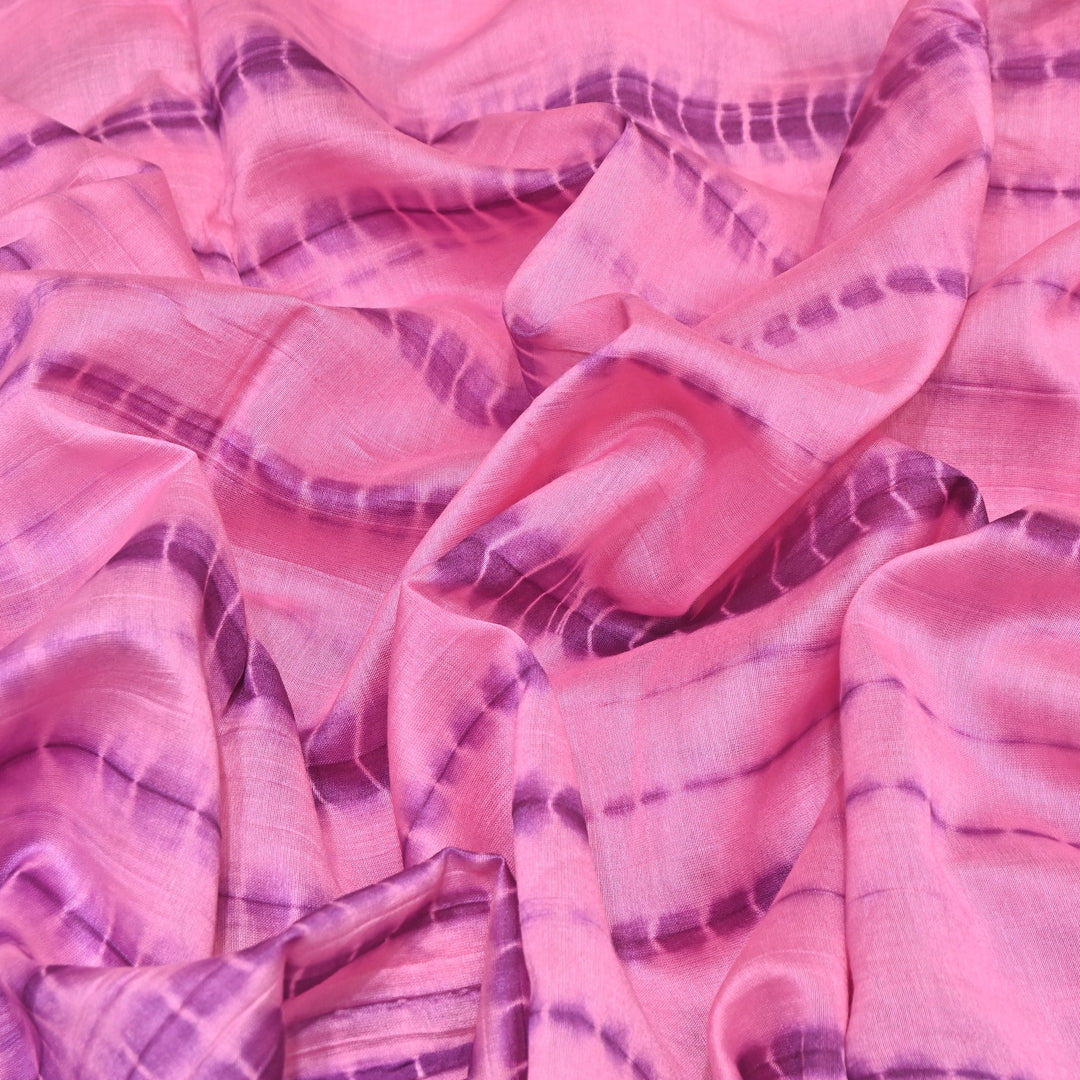 Silk Chanderi Tie & Dye Fabric 44" – Soft Lightweight Designer Fabric