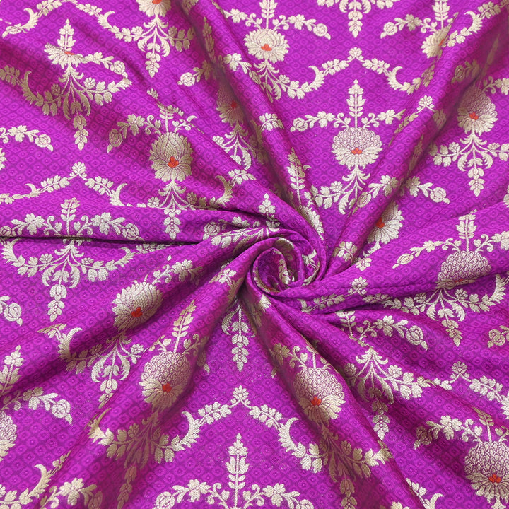 Premium Tanchui Meena Zari Brocade | Designer Fabric | HA0375-12