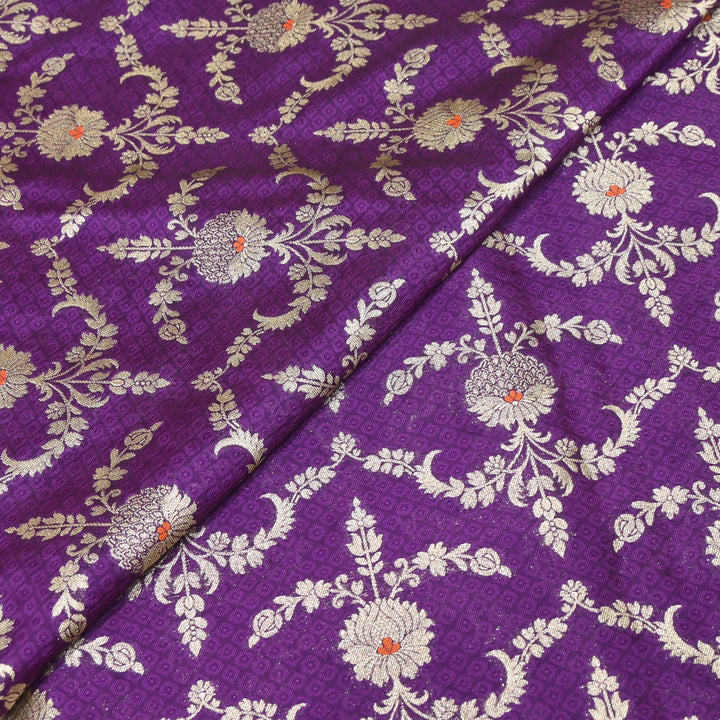Premium Tanchui Meena Zari Brocade | Designer Fabric | HA0375-11