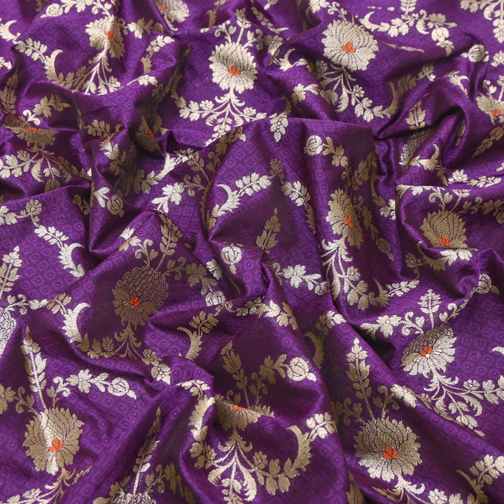 Premium Tanchui Meena Zari Brocade | Designer Fabric | HA0375-11