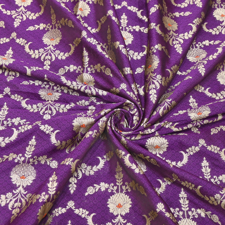 Premium Tanchui Meena Zari Brocade | Designer Fabric | HA0375-11
