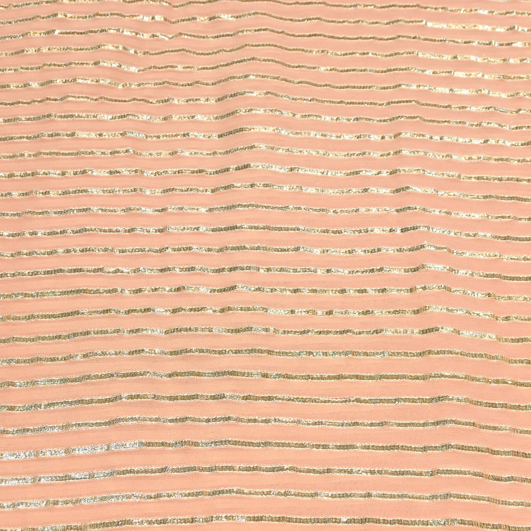 Dyed Viscose Georgette Gota Patti Fabric 44" – Premium Embellished Designer Fabric - RC2335-2