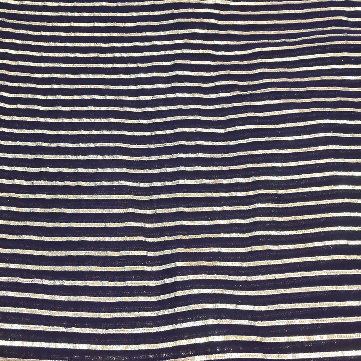 Dyed Viscose Georgette Gota Patti Fabric 44" – Premium Embellished Designer Fabric - RC2335-3