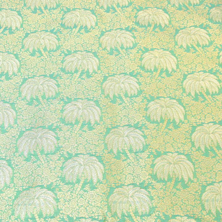 Silk Alfi Zari Brocade Fabric 44" | Luxury Traditional Designer Fabric | AS1856-01