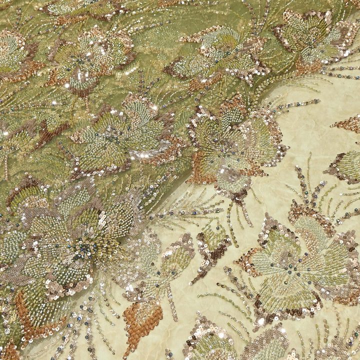 Premium Net Embroidery Fabric | Designer Net Fabric for Suits | 8852342 | 1