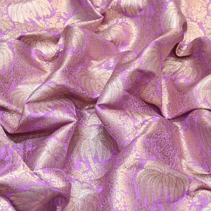 Silk Alfi Zari Brocade Fabric 44" | Luxury Traditional Designer Fabric | AS1856-02