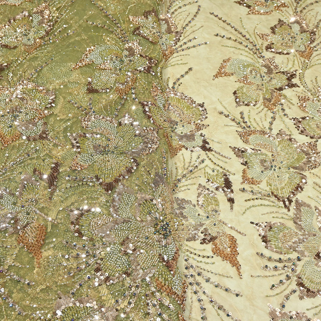 Premium Net Embroidery Fabric | Designer Net Fabric for Suits | 8852342 | 1