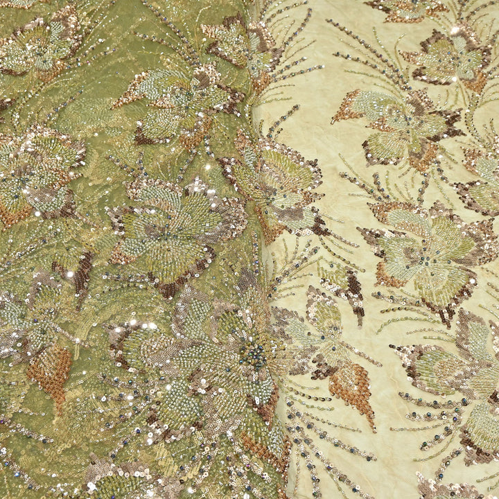 Premium Net Embroidery Fabric | Designer Net Fabric for Suits | 8852342 | 1