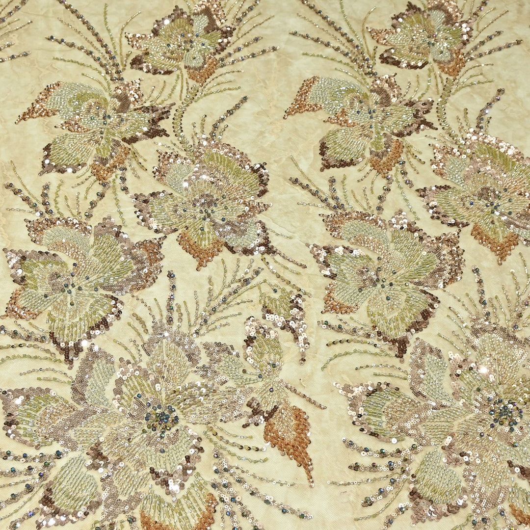 Premium Net Embroidery Fabric | Designer Net Fabric for Suits | 8852342 | 1