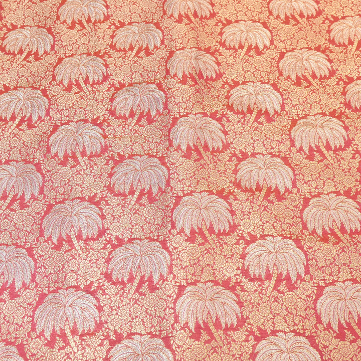 Silk Alfi Zari Brocade Fabric 44" | Luxury Traditional Designer Fabric | AS1856-04