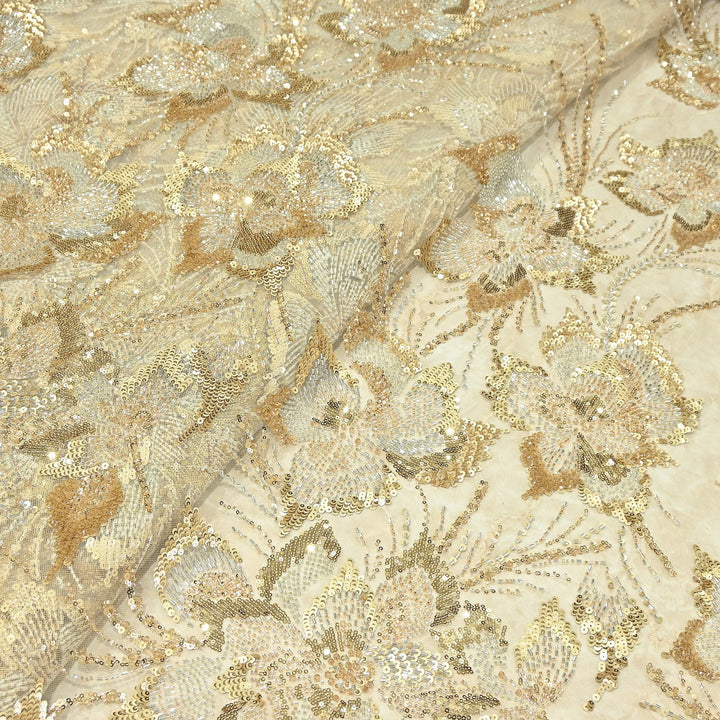 Premium Net Embroidery Fabric | Designer Net Fabric for Suits | 8852342 | 2