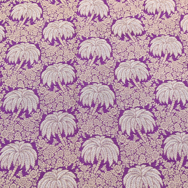 Silk Alfi Zari Brocade Fabric 44" | Luxury Traditional Designer Fabric | AS1856-05