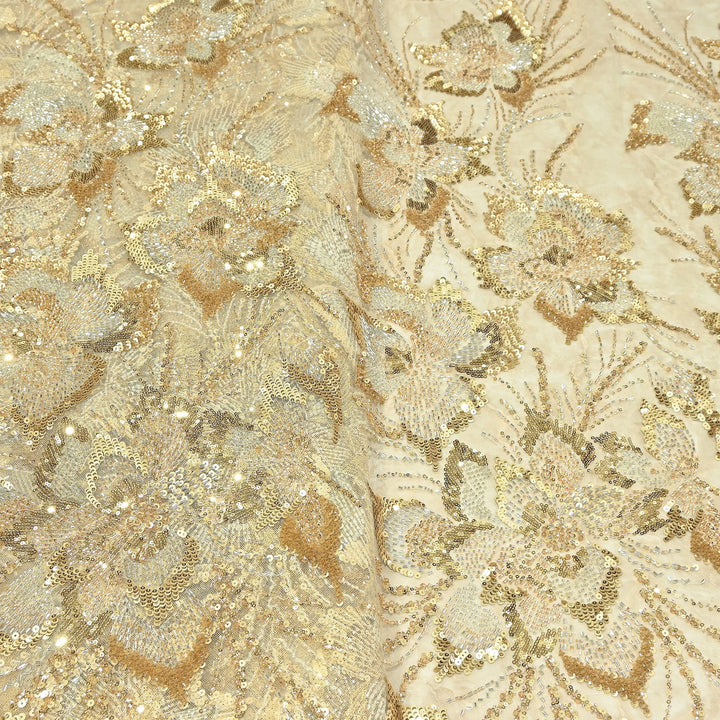 Premium Net Embroidery Fabric | Designer Net Fabric for Suits | 8852342 | 2