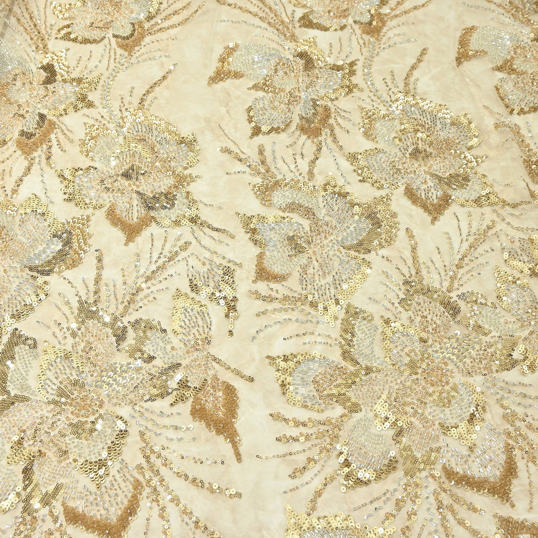 Premium Net Embroidery Fabric | Designer Net Fabric for Suits | 8852342 | 2