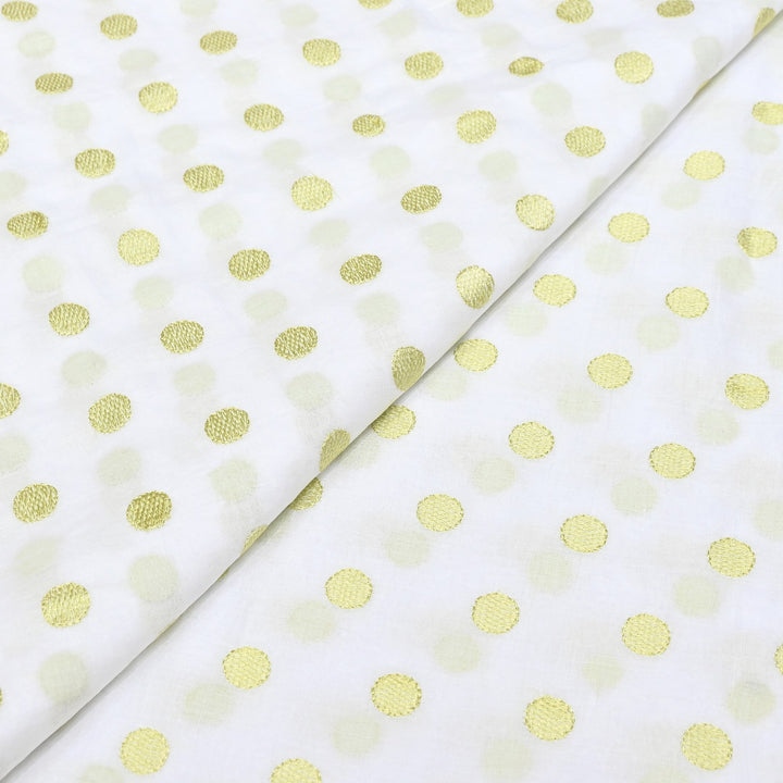 Mul Cotton Thread Embroidery Fabric – Designer Fabric- 0K1165-01