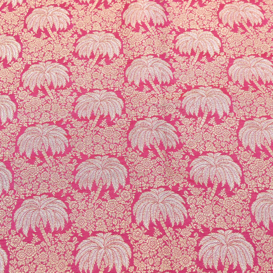 Silk Alfi Zari Brocade Fabric 44" | Luxury Traditional Designer Fabric | AS1856-06