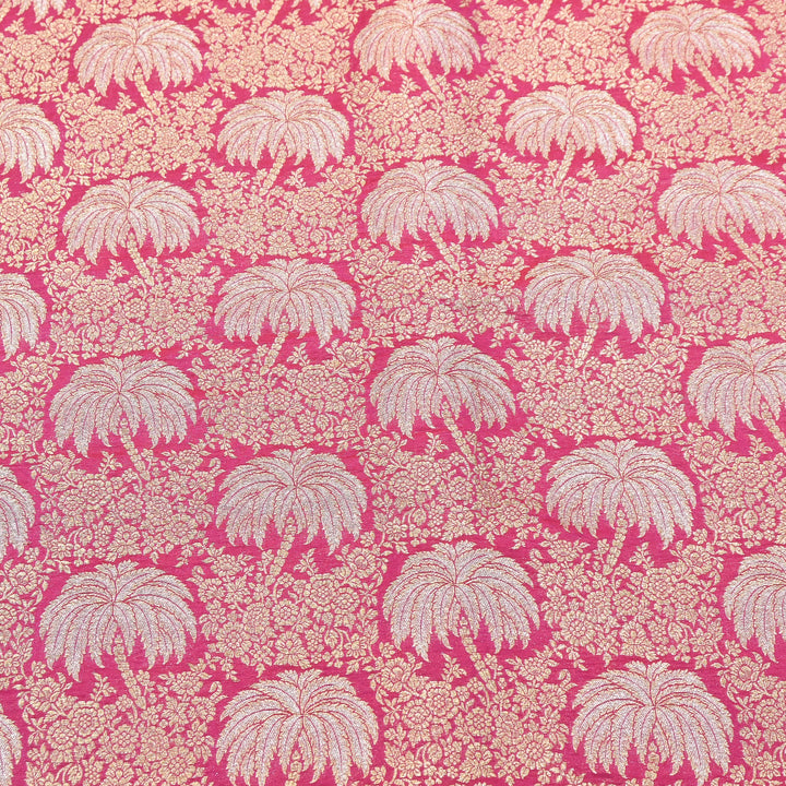 Silk Alfi Zari Brocade Fabric 44" | Luxury Traditional Designer Fabric | AS1856-06