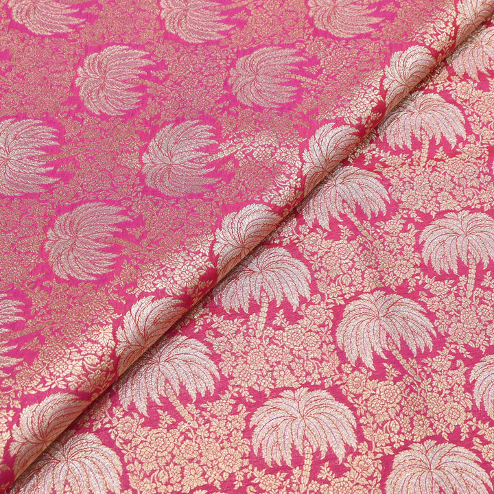 Silk Alfi Zari Brocade Fabric 44" | Luxury Traditional Designer Fabric | AS1856-06