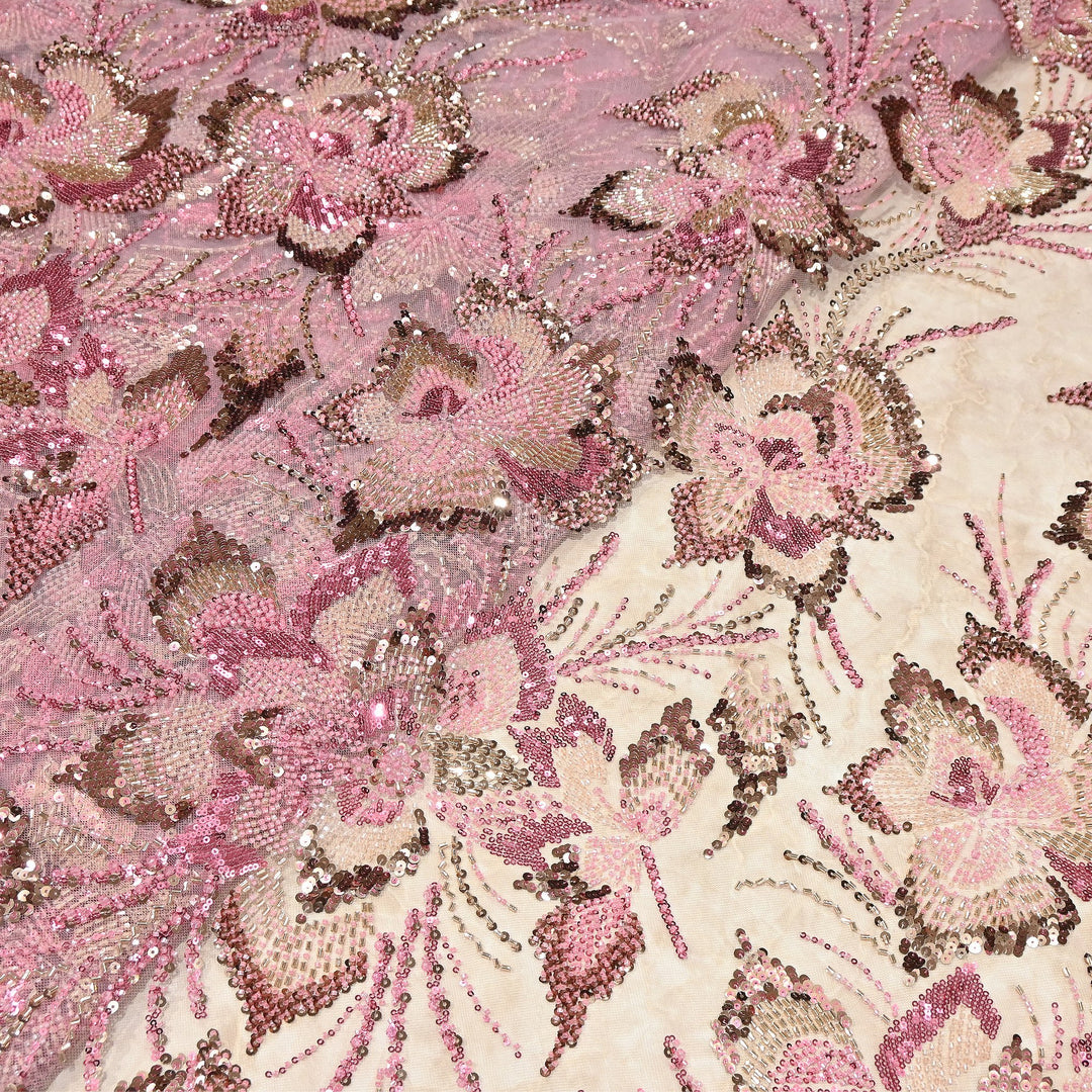 Premium Net Embroidery Fabric | Designer Net Fabric for Suits | 8852342 | 3