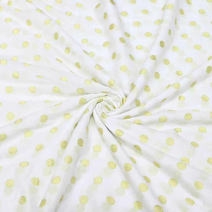 Mul Cotton Thread Embroidery Fabric – Designer Fabric- 0K1165-01
