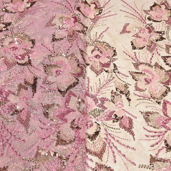 Premium Net Embroidery Fabric | Designer Net Fabric for Suits | 8852342 | 3