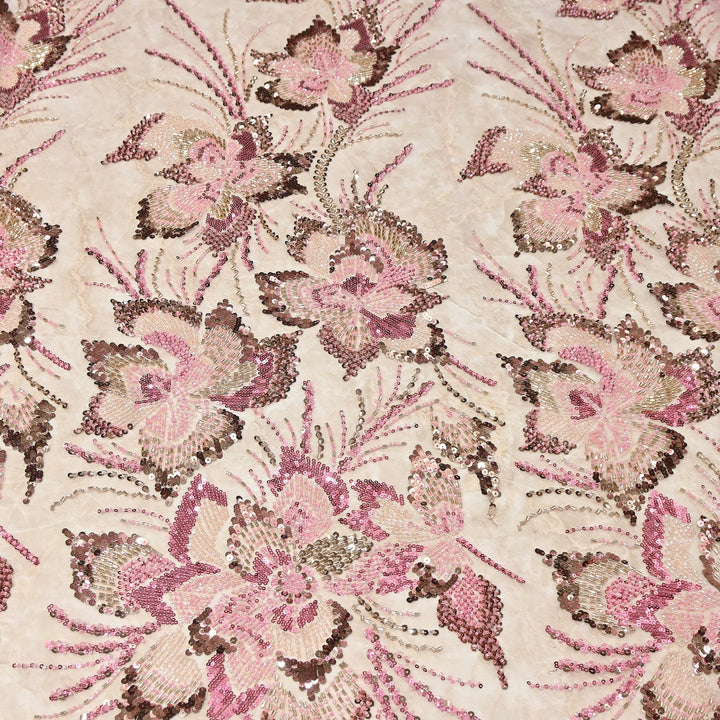 Premium Net Embroidery Fabric | Designer Net Fabric for Suits | 8852342 | 3