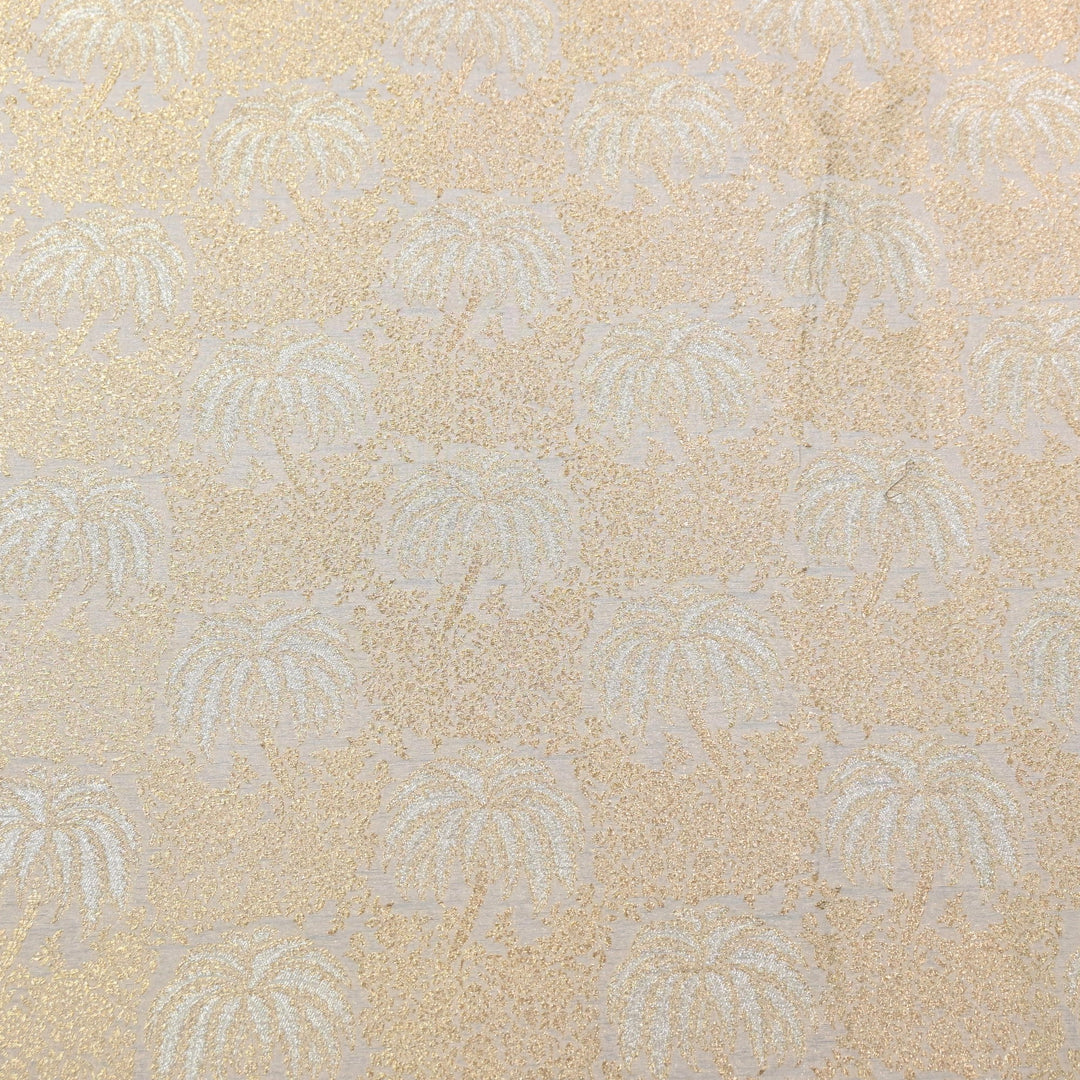 Silk Alfi Zari Brocade Fabric 44" | Luxury Traditional Designer Fabric | AS1856-07