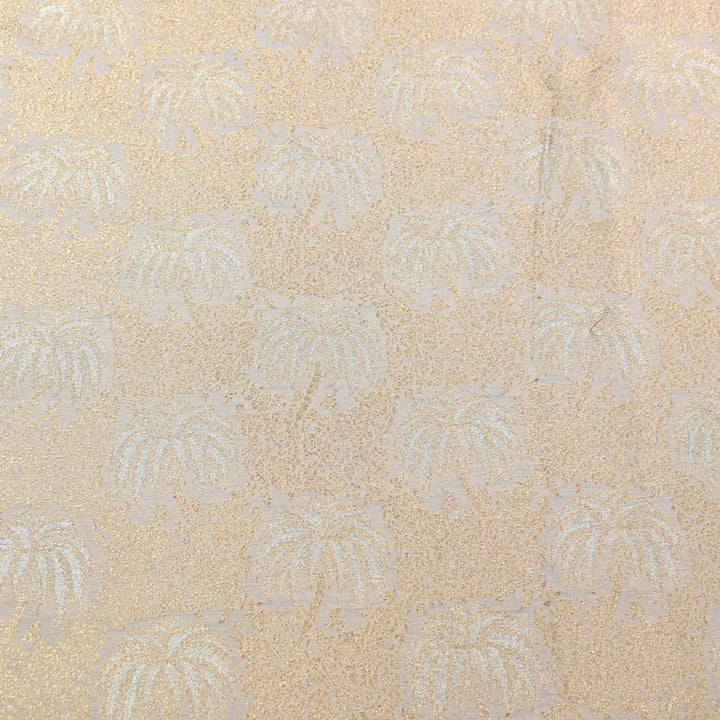 Silk Alfi Zari Brocade Fabric 44" | Luxury Traditional Designer Fabric | AS1856-07