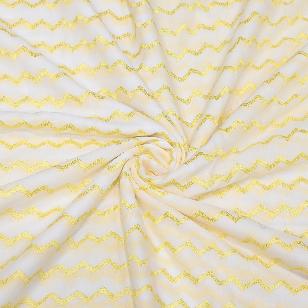 Mul Cotton Thread Embroidery Fabric – Designer Fabric- SN1169-01
