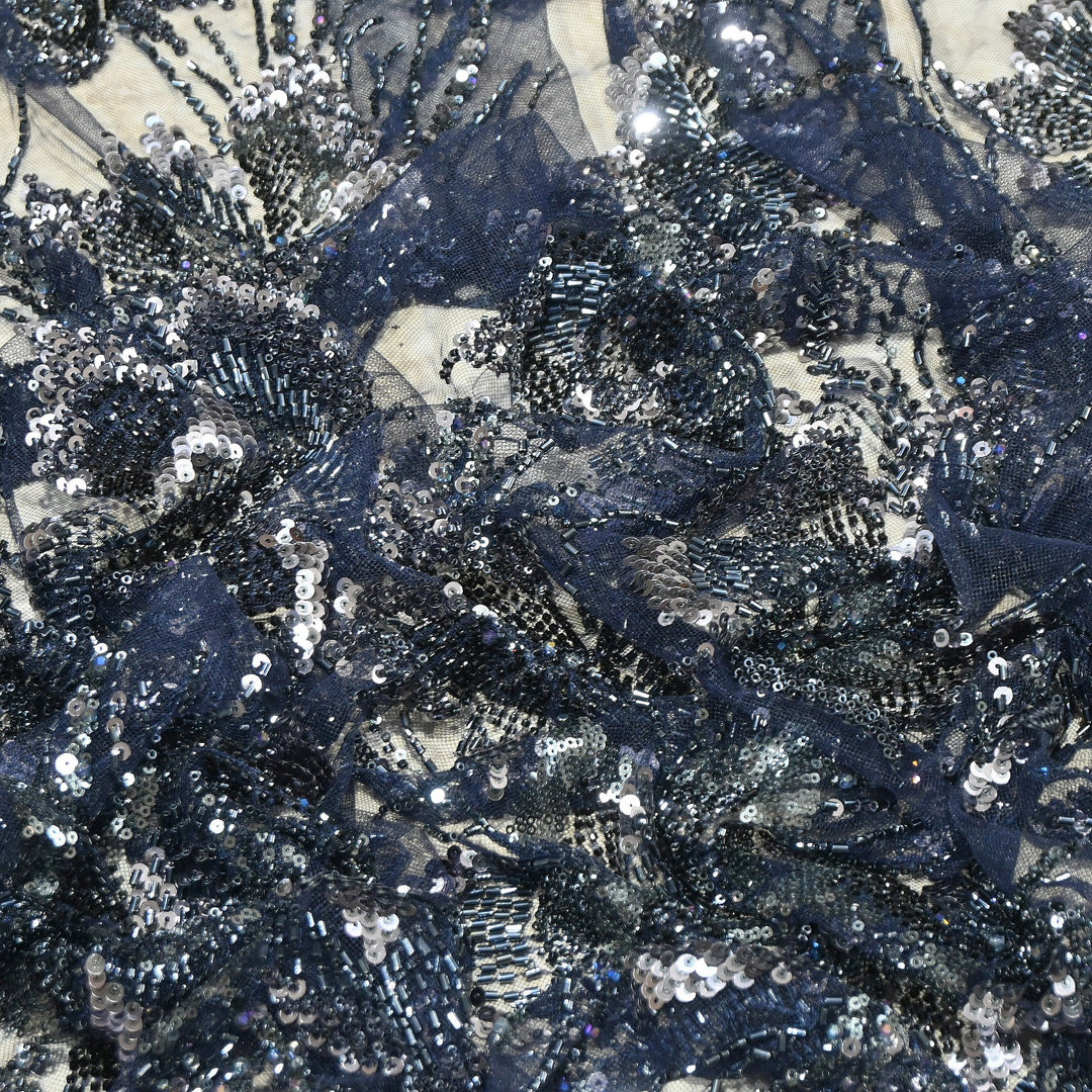 Premium Net Embroidery Fabric | Designer Net Fabric for Suits | 8852342 | 4