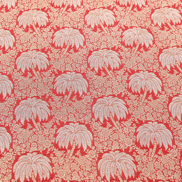 Silk Alfi Zari Brocade Fabric 44" | Luxury Traditional Designer Fabric | AS1856-09