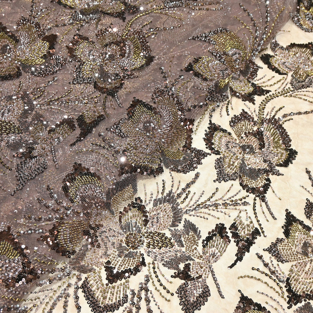 Premium Net Embroidery Fabric | Designer Net Fabric for Suits | 8852342 | 5