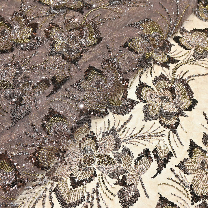 Premium Net Embroidery Fabric | Designer Net Fabric for Suits | 8852342 | 5