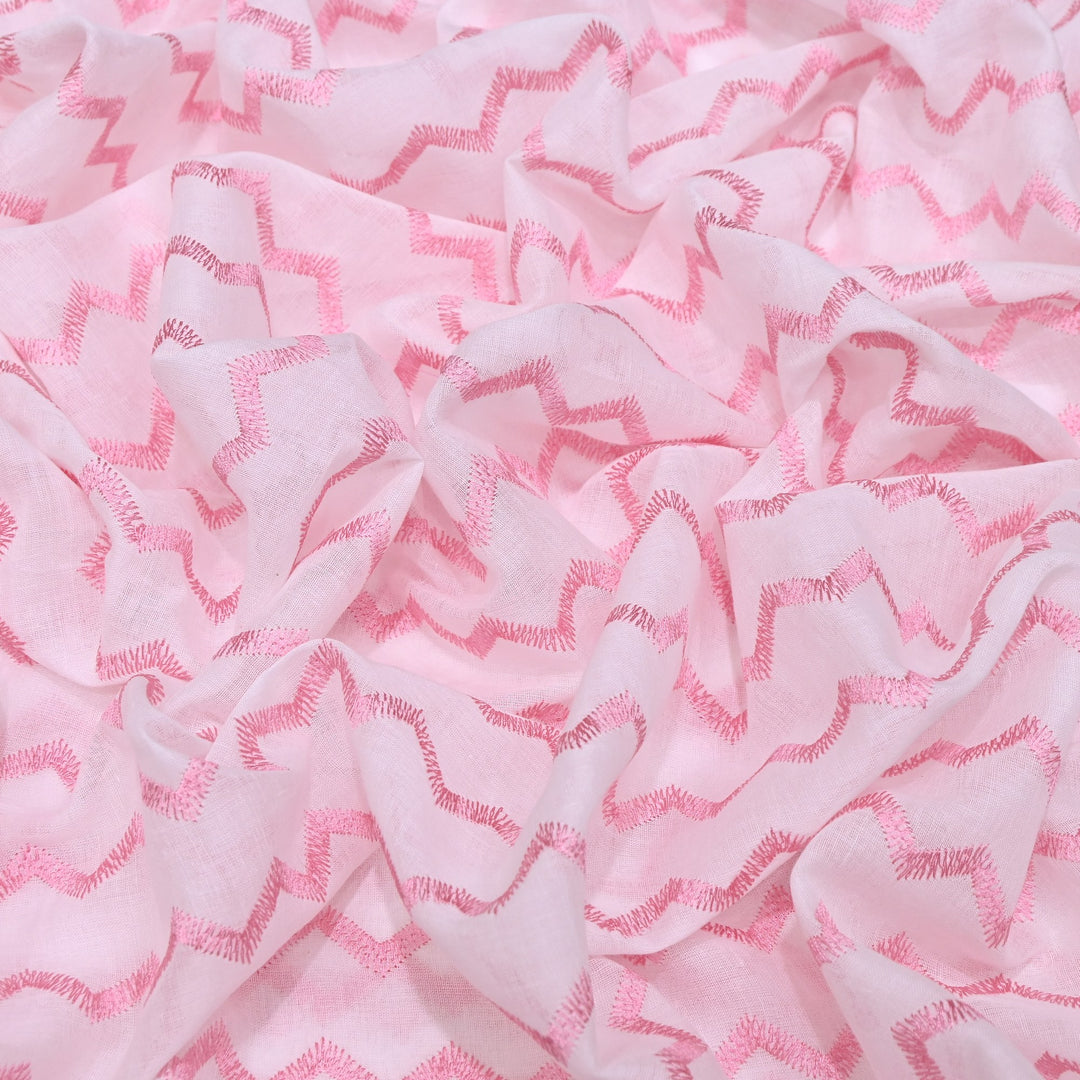 Mul Cotton Thread Embroidery Fabric – Designer Fabric- SN1169-04