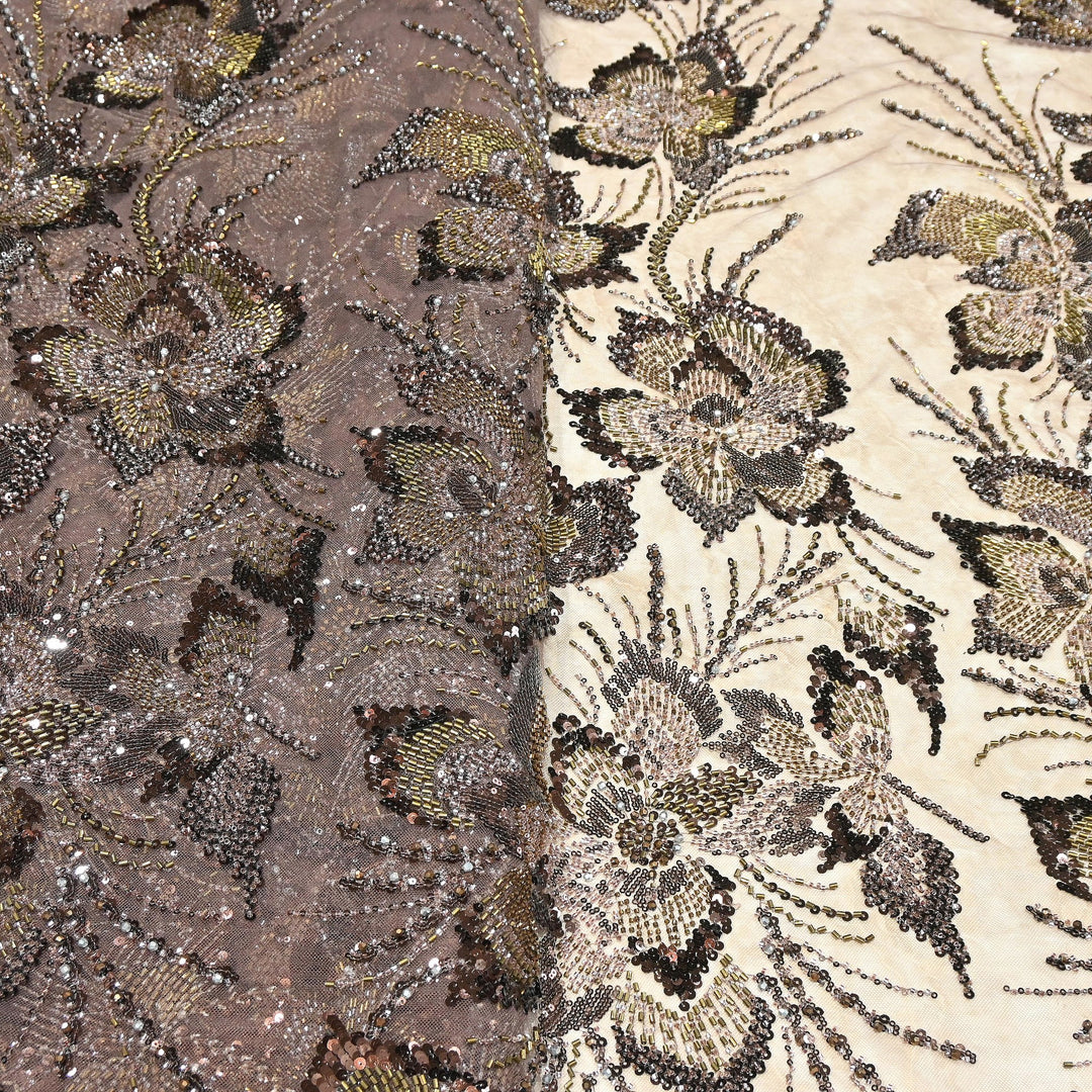 Premium Net Embroidery Fabric | Designer Net Fabric for Suits | 8852342 | 5
