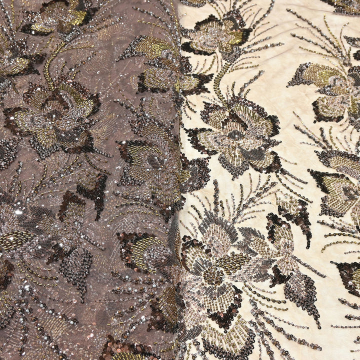 Premium Net Embroidery Fabric | Designer Net Fabric for Suits | 8852342 | 5