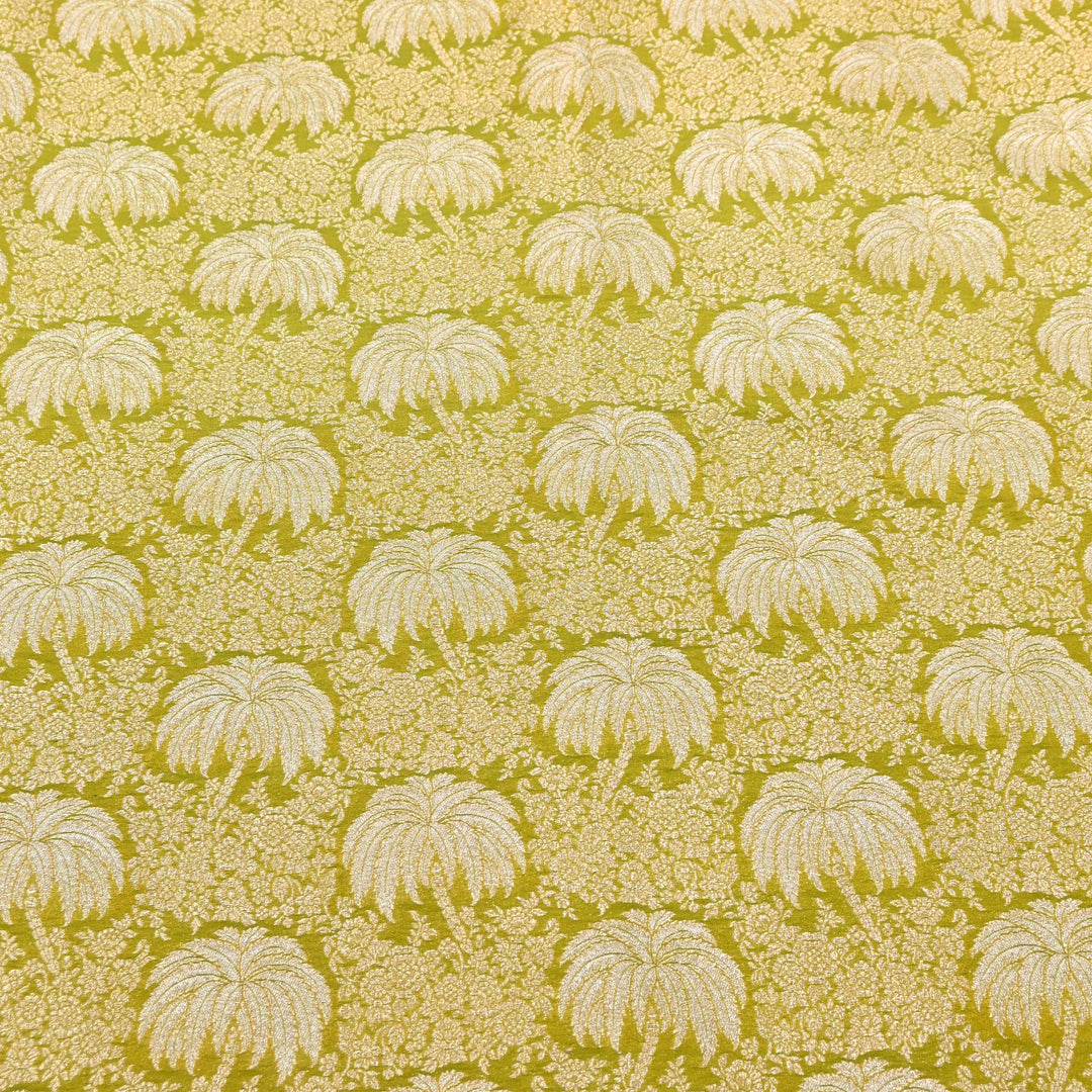 Silk Alfi Zari Brocade Fabric 44" | Luxury Traditional Designer Fabric | AS1856-10