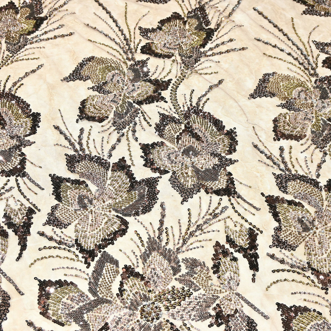 Premium Net Embroidery Fabric | Designer Net Fabric for Suits | 8852342 | 5