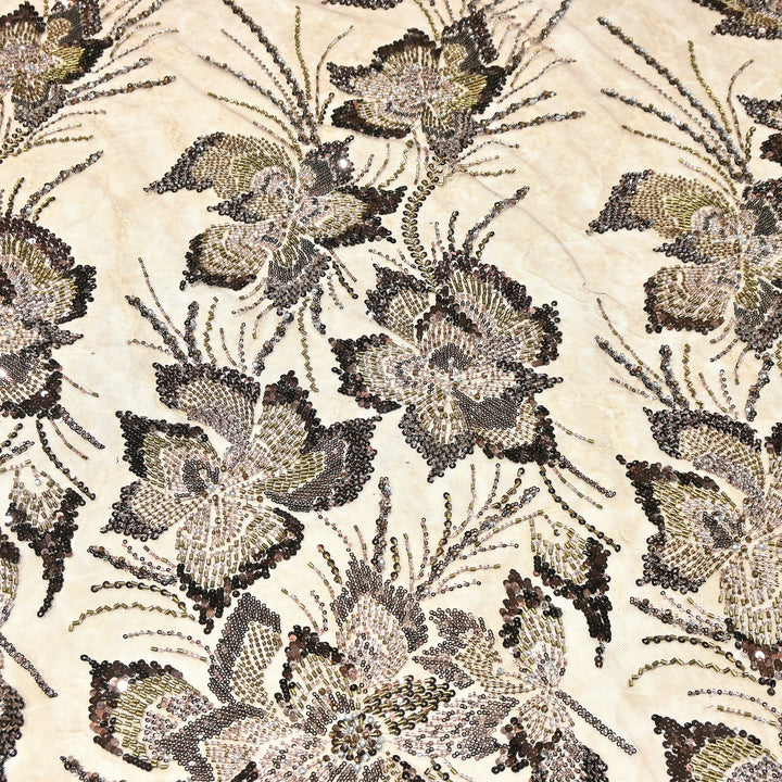 Premium Net Embroidery Fabric | Designer Net Fabric for Suits | 8852342 | 5