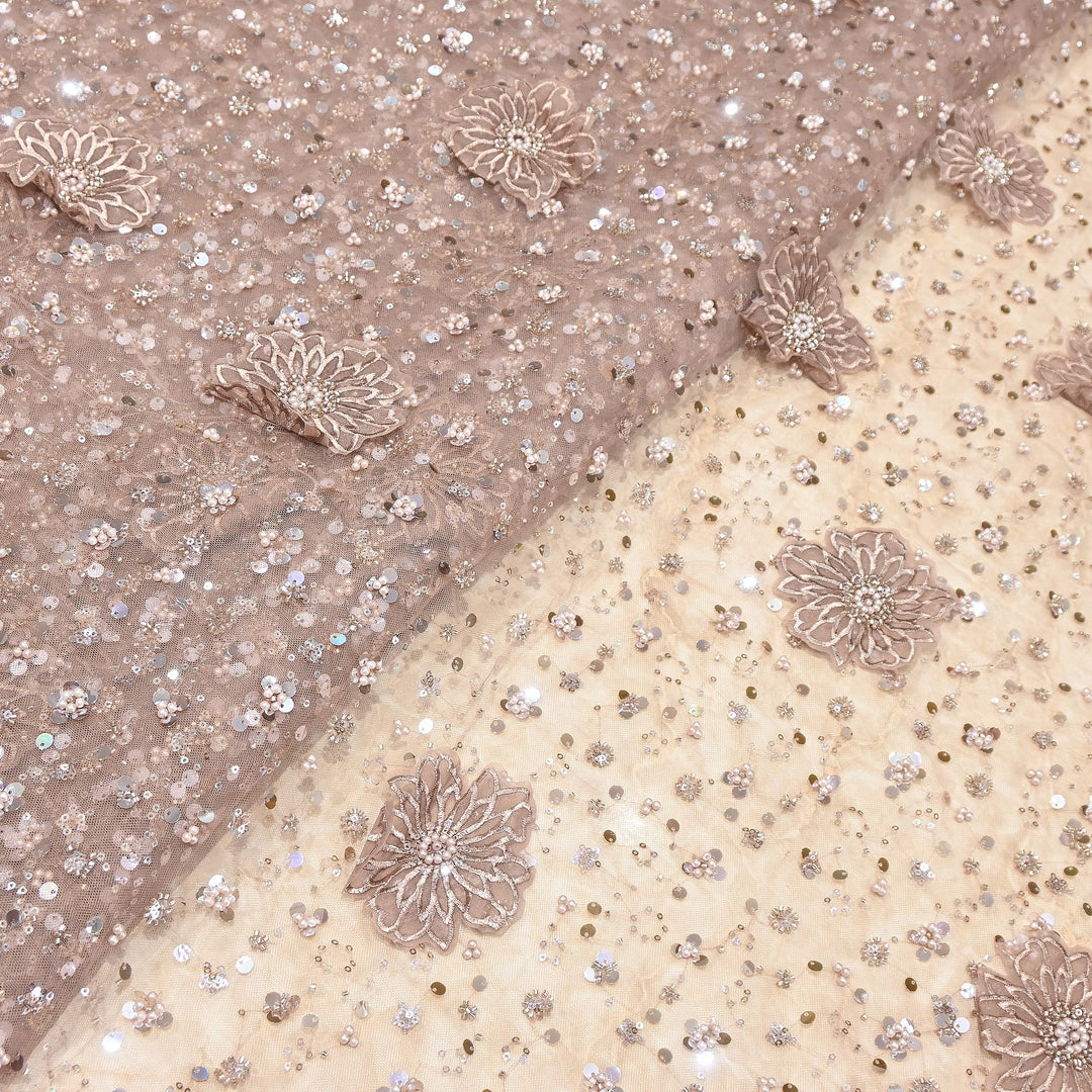 Premium Net Embroidery Fabric | Designer Net Imported Fabric | LTS001-1