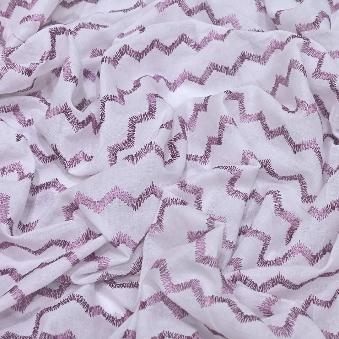 Mul Cotton Thread Embroidery Fabric – Designer Fabric- SN1169-05
