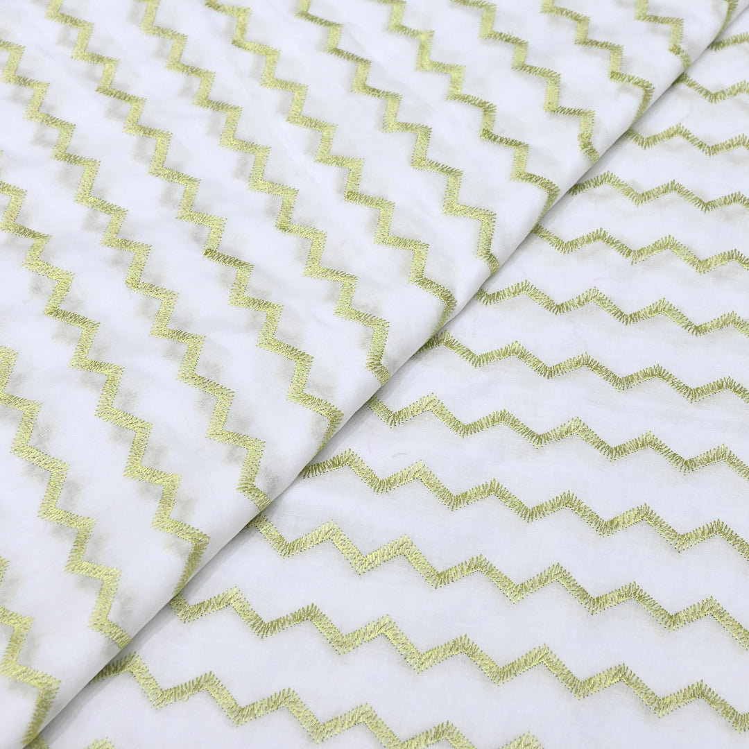 Mul Cotton Thread Embroidery Fabric – Designer Fabric- SN1169-02